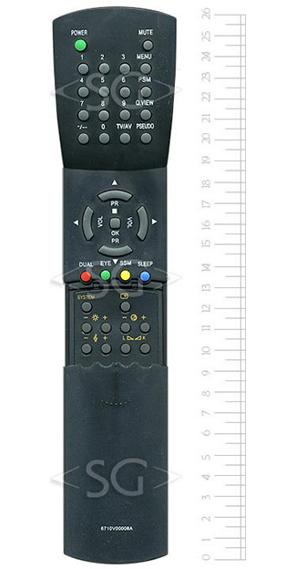 Пульт дистанционного управления для LG 6710V00008A с крышкой (ic)